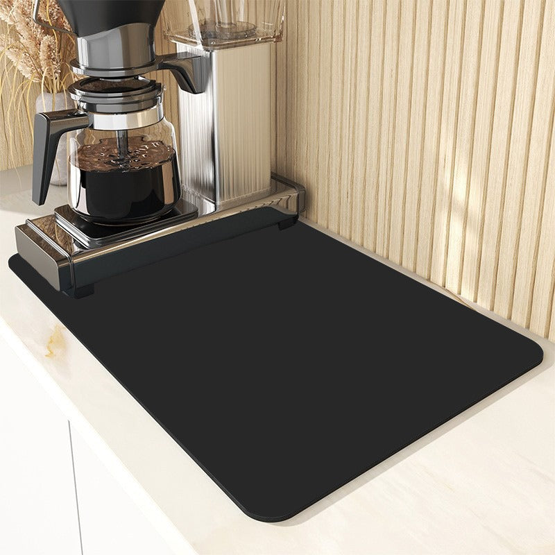 A Solid color kitchen drain pad New diatom mud desktop pool Wear-resistant suction pad Anti-scalding heat insulation pad