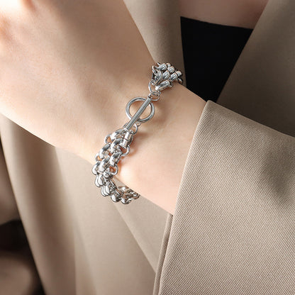 A necklace bracelet jewelry