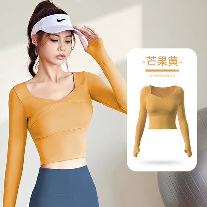 A High elastic, slim and thin yoga suit, nude suit, high waist running sports fitness suit