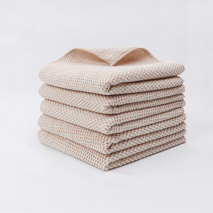A Corn kernels dishcloth wholesale thickened water absorption and oil removal microfiber kitchen towel multi-functional cleaning rag