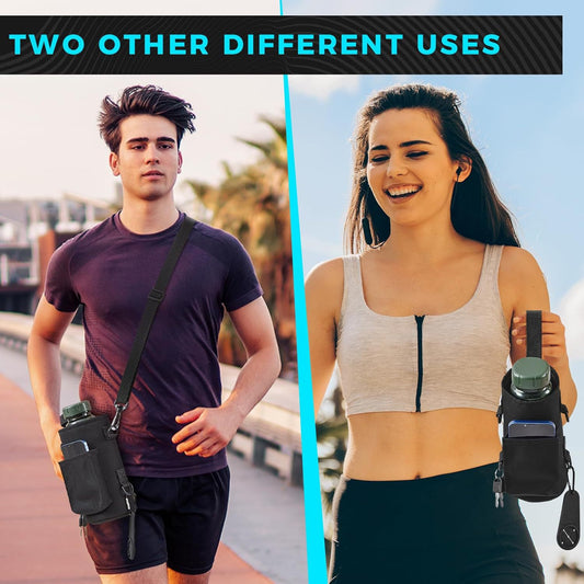 A gym magnetic kettle bag cross-border magnet sports satchel water cup bag accessories mobile phone storage water bottle portable bag