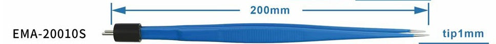 A High frequency surgical electrode electrocoagulation tweezers bipolar coagulation tweezers surgical tweezers high frequency electroknife only for experimental use and foreign trade use