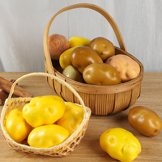 A Simulated Potato Vegetable Model Foam Fake Potato Shooting Film and Television Props Children's Early Education Cabinet Decoration
