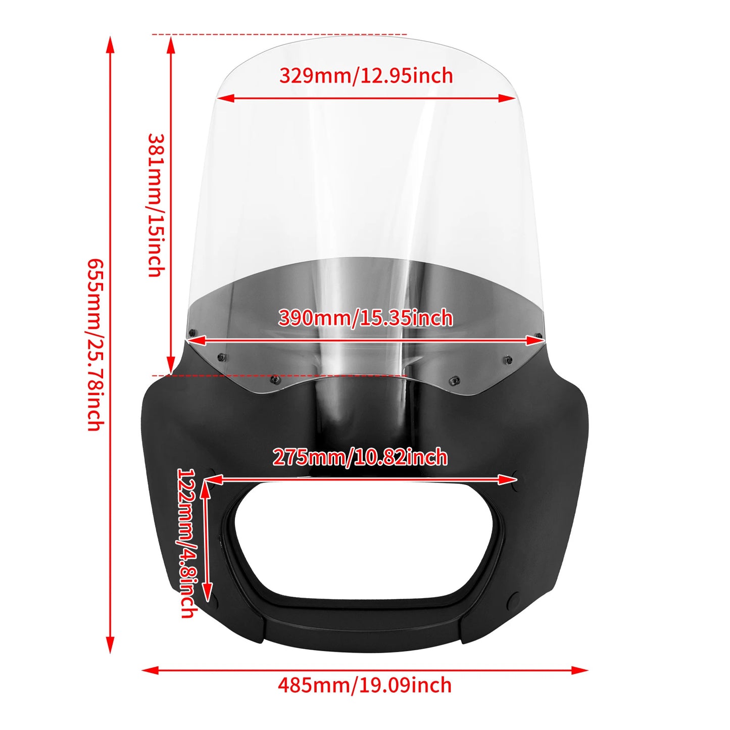 A Motorcycle Modification Accessories Harley 18 years later Soft Tail Fat Ba Hood Elevated Windshield Large Lampshade Guide Fairing