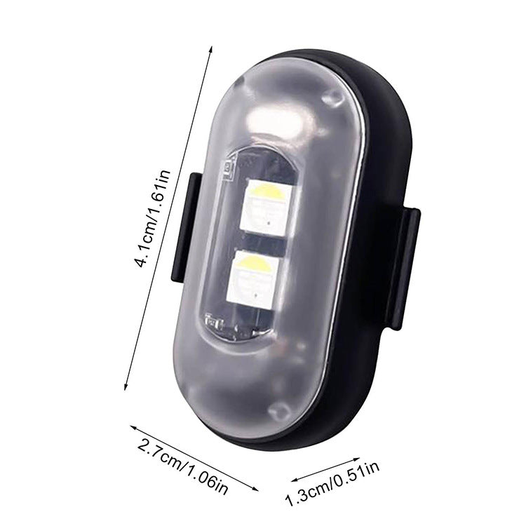 A wireless remote control aircraft light, car and motorcycle universal colorful flash warning light drone pilot light charging