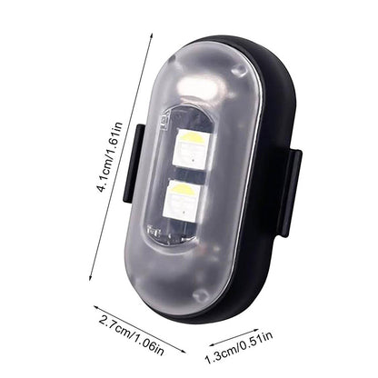 A wireless remote control aircraft light, car and motorcycle universal colorful flash warning light drone pilot light charging
