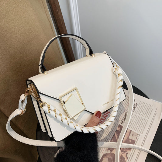 A foreign trade bag women's cross-border new fashion versatile chain Bags shoulder oblique span bag Internet celebrity portable small square bag