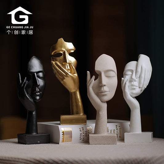 A Thinker Figure Sculpture Ornament
