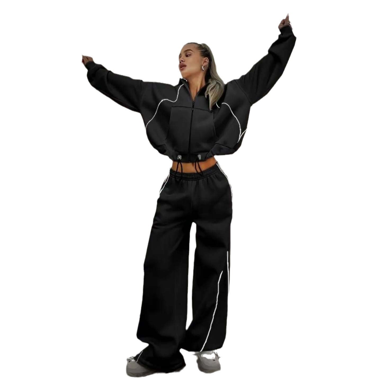 A sweater set two-piece set
