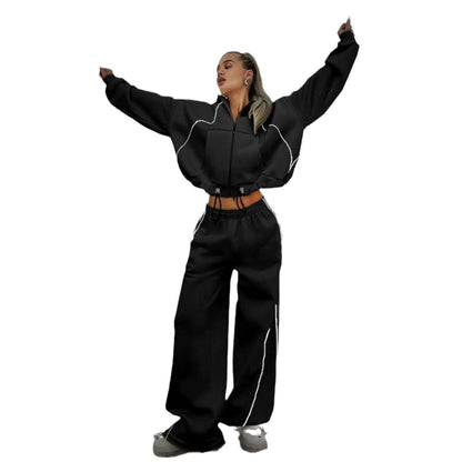 A sweater set two-piece set