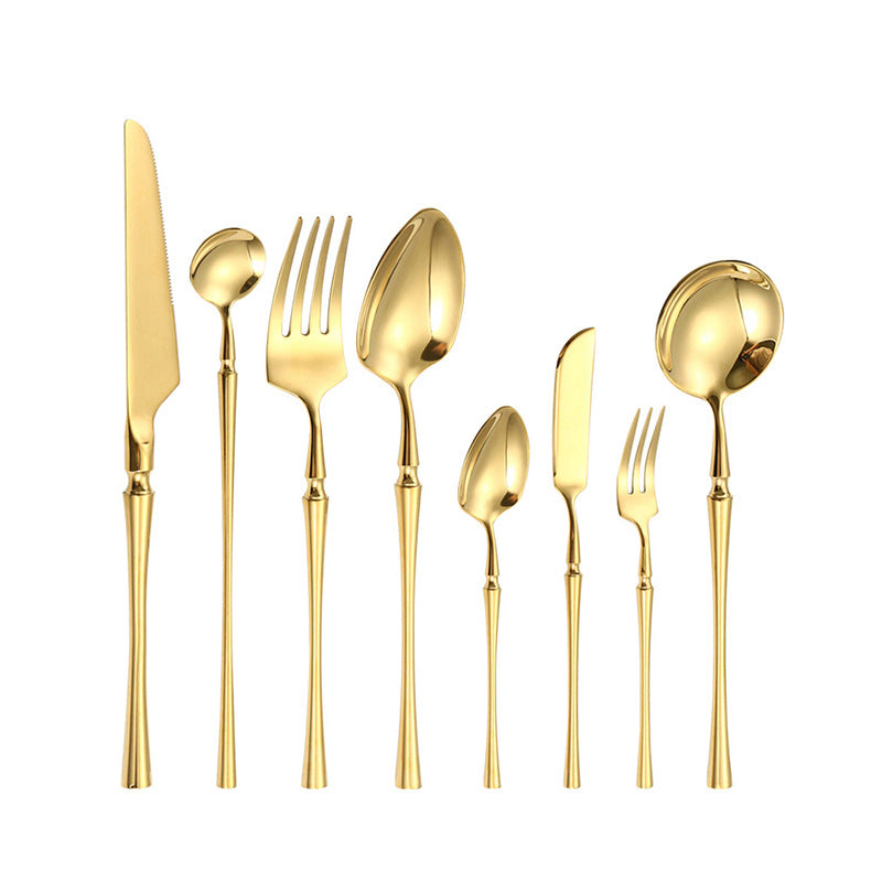 A stainless steel cutlery