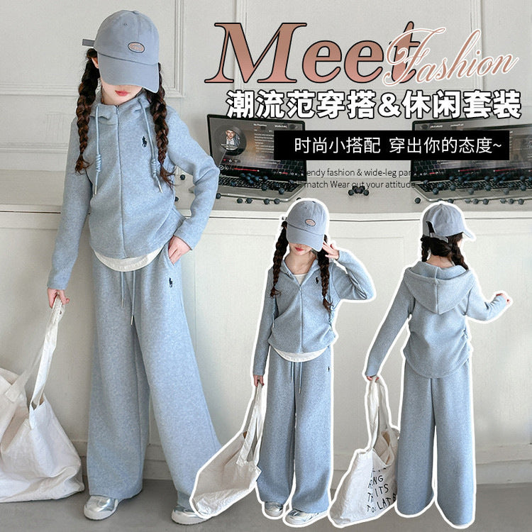 A children's set fake two-piece set