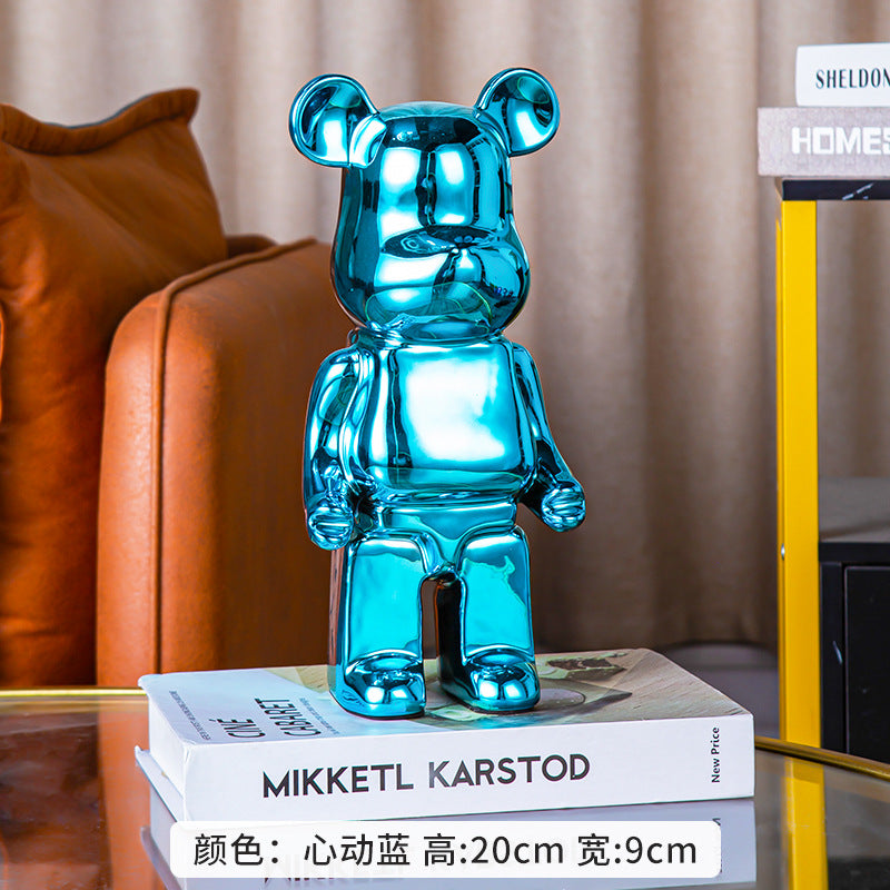 A cartoon love bear violent bear ornament