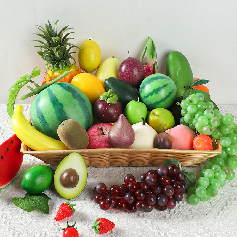 A Simulated fruits, fake fruits, apples, oranges, oranges, models, plastic decorations, ornaments, shooting props, children's teaching aids