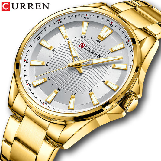 A business steel belt men's watch, quartz watch foreign trade watch 8424