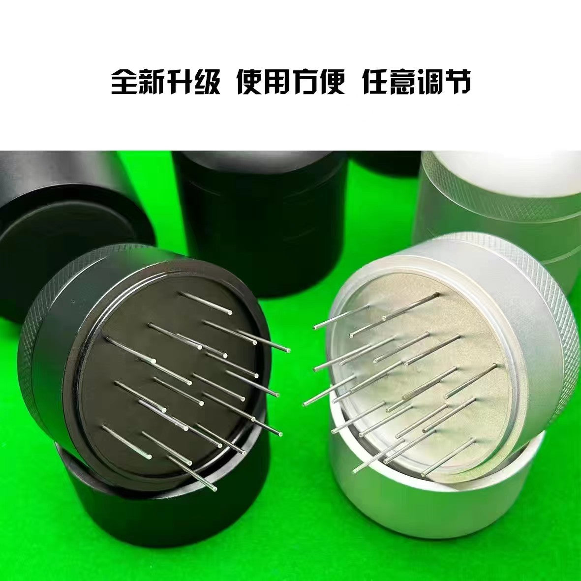 Italian coffee powder dispenser, loose powder needle cloth, powder needle with base, needle powder dispenser, dual-purpose handle device, universal