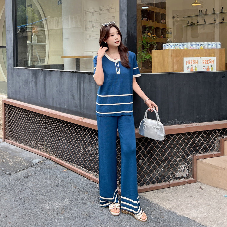 A women's knitted suit
