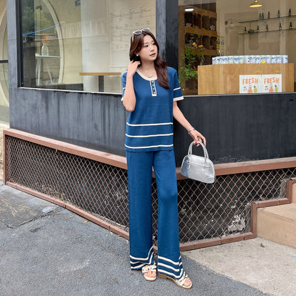 A women's knitted suit