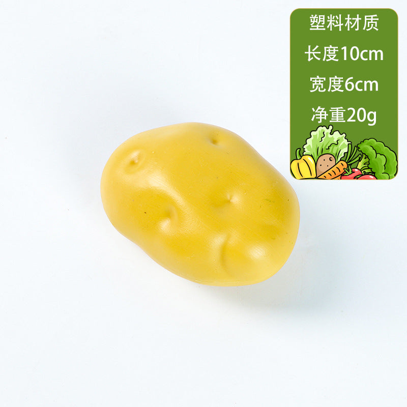 A simulated plastic vegetable spot wholesale props children's teaching aids plastic fake fruit eggplant potato carrot model