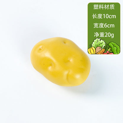 A simulated plastic vegetable spot wholesale props children's teaching aids plastic fake fruit eggplant potato carrot model