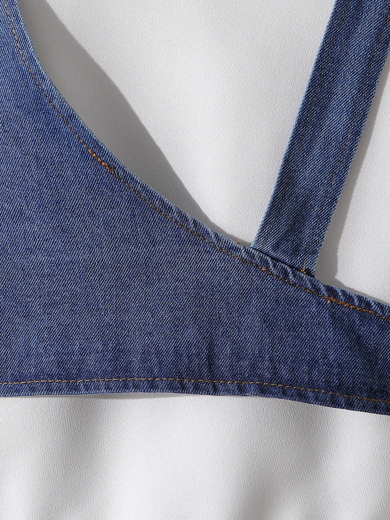 A children's denim three-piece set