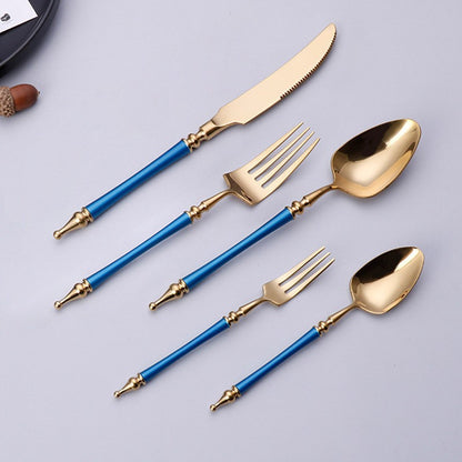 A stainless steel cutlery