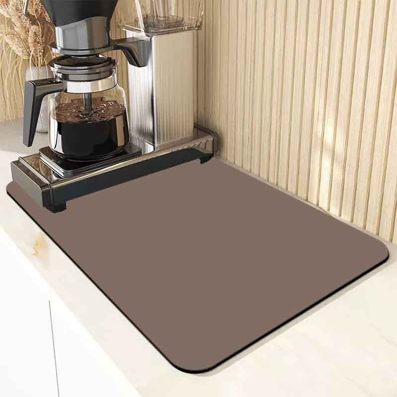 A Solid color kitchen drain pad New diatom mud desktop pool Wear-resistant suction pad Anti-scalding heat insulation pad