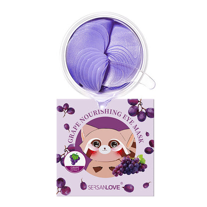 A Grape eye mask moisturizing and moisturizing collagen fading eye lines 60/80 tablets collagen hydrating