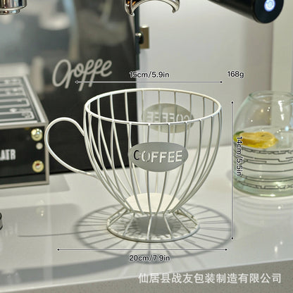 A modern Nordic style creative metal fruit plate household fruit plate fruit basket tea snack fruit storage basket