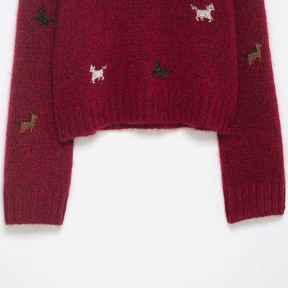 A turtleneck knit