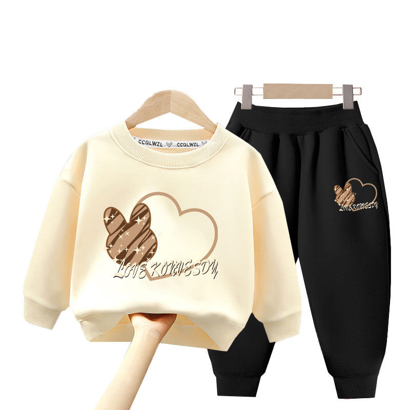 A children's sweatshirt set