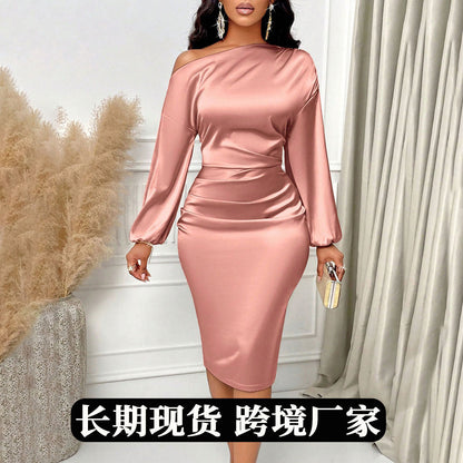 A satin dress