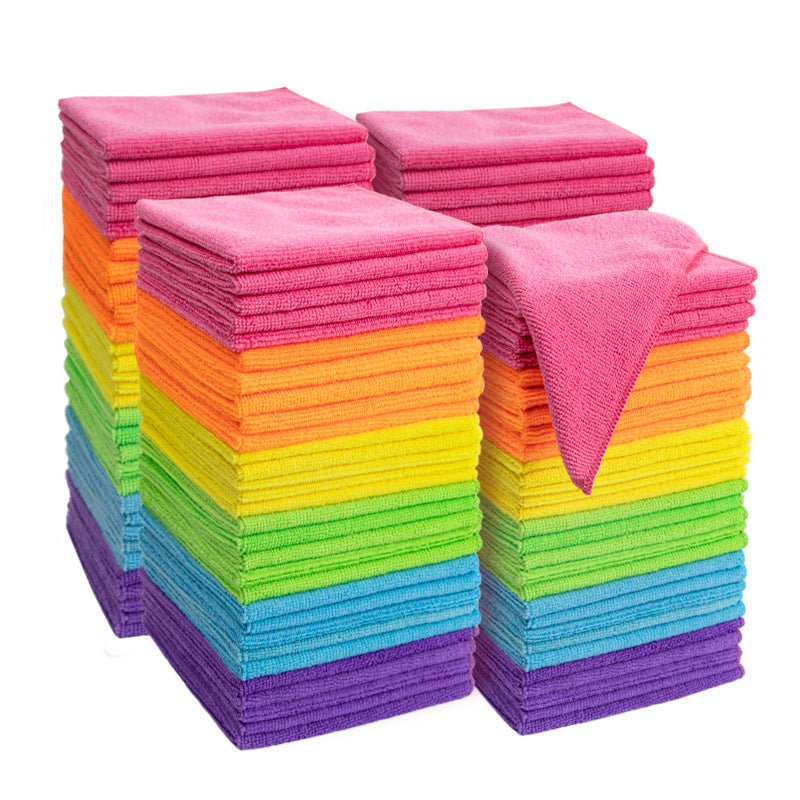 A Microfiber Household Cleaning Towel Set Kitchen Thickened Dishcloth Household Table Car Wash Wipe