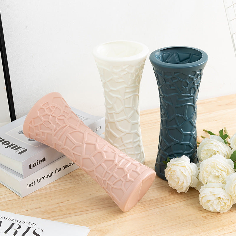 A plastic vase ornament