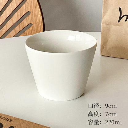 Japanese minimalist ceramic coffee cup hand cup pig mouth cup retro exquisite premium latte cup master cup Aobai cup