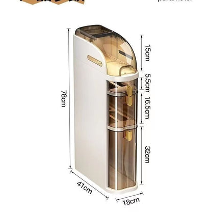 A bathroom, bathroom, crevice storage cabinet, storage rack, plastic waterproof shelf, bathroom, sundries rack, narrow floor cabinet