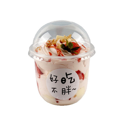 A Melaleuca Fruit Wood Bran Ice Cream Sundae Ice Cream Chubby Cup Mousse Cake Cup U-shaped Cup