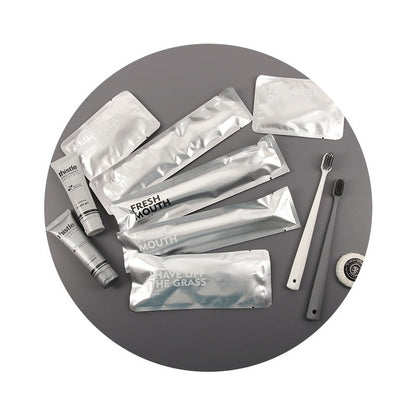 Hotel disposable toiletries set aluminum film bag