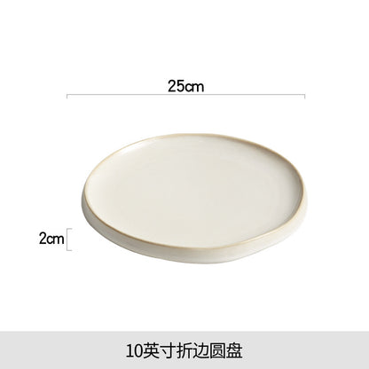 A Steak plate Western plate Ceramic plate