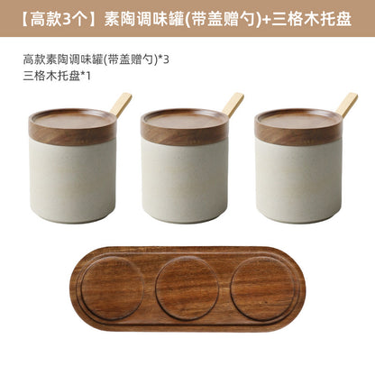 A ceramic spice jar