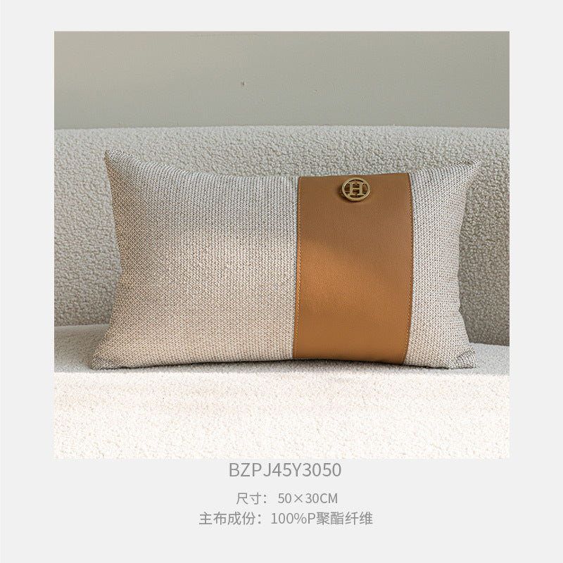 A jacquard throw pillow