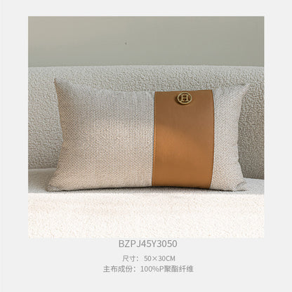 A jacquard throw pillow