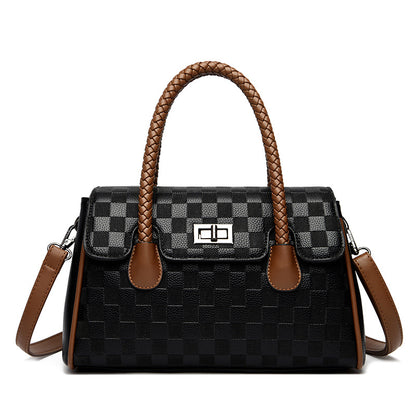 A messenger handbag