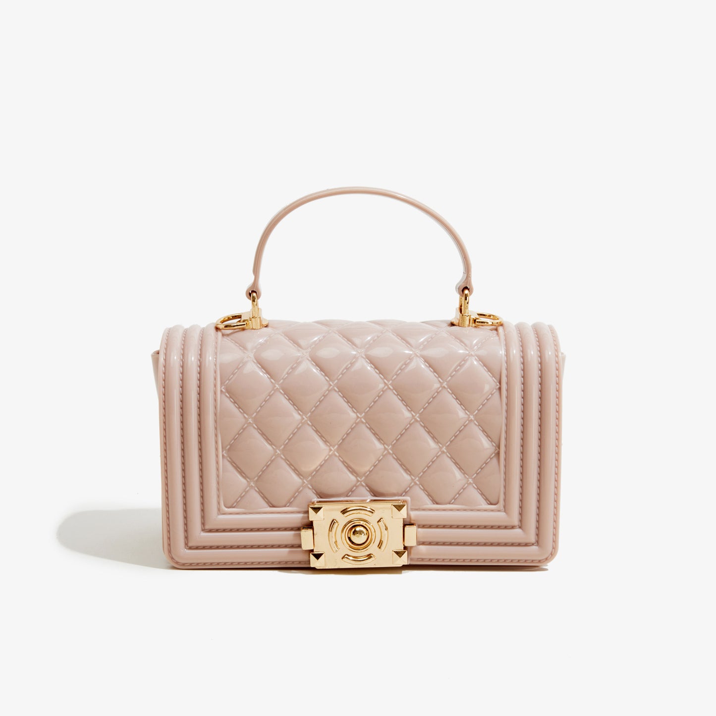 A PVC diamond square bag fashionable versatile handbag