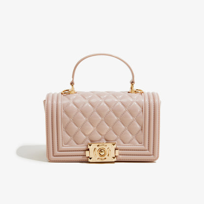 A PVC diamond square bag fashionable versatile handbag