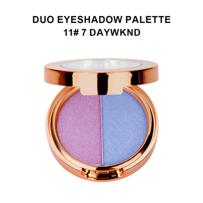 A two color eyeshadow —— Customizable logo MOQ 100 pieces