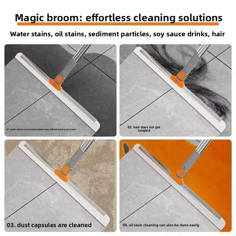 A magic broom silicone scraping non-stick hair bathroom floor