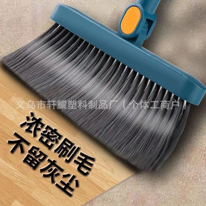 A folding broom dustpan combination set