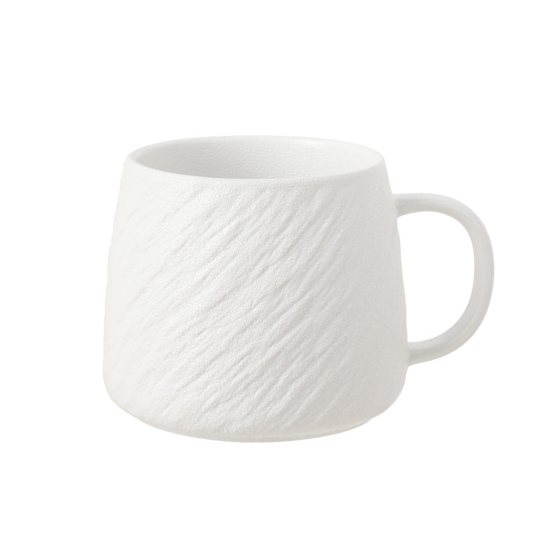 A Stone pattern microwave cup Simple ceramic mug Large capacity drinking cup Teacup Office home coffee cup