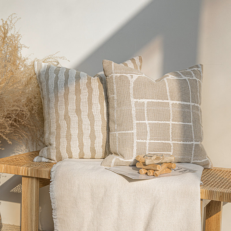 A throw pillow